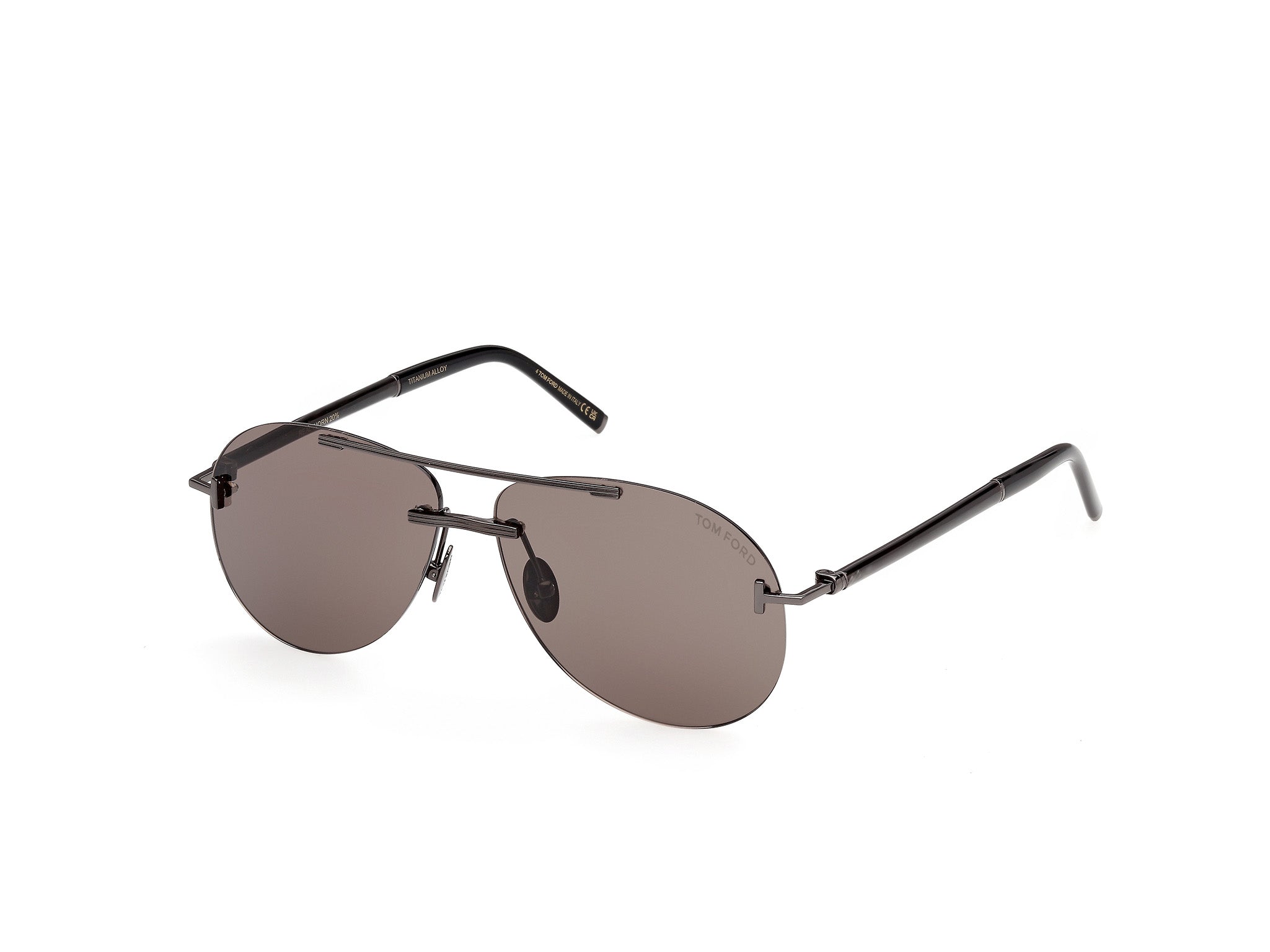 Tom Ford Private TF1375 Shiny Gunmetal / Black Horn