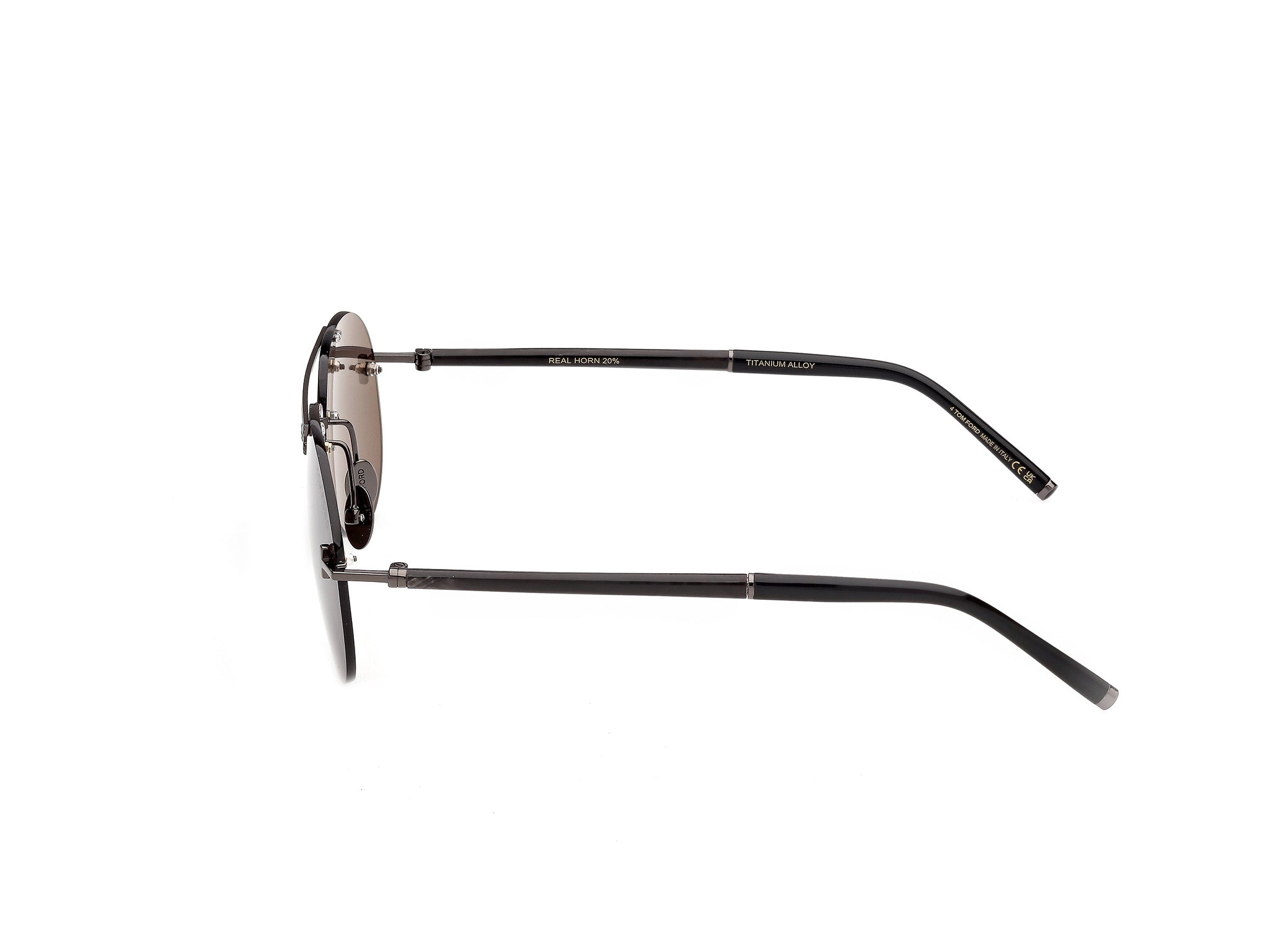Tom Ford Private TF1375 Shiny Gunmetal / Black Horn