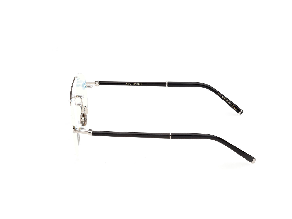 Tom Ford Private Collection TF6147 Shiny Palladium / Black Horn