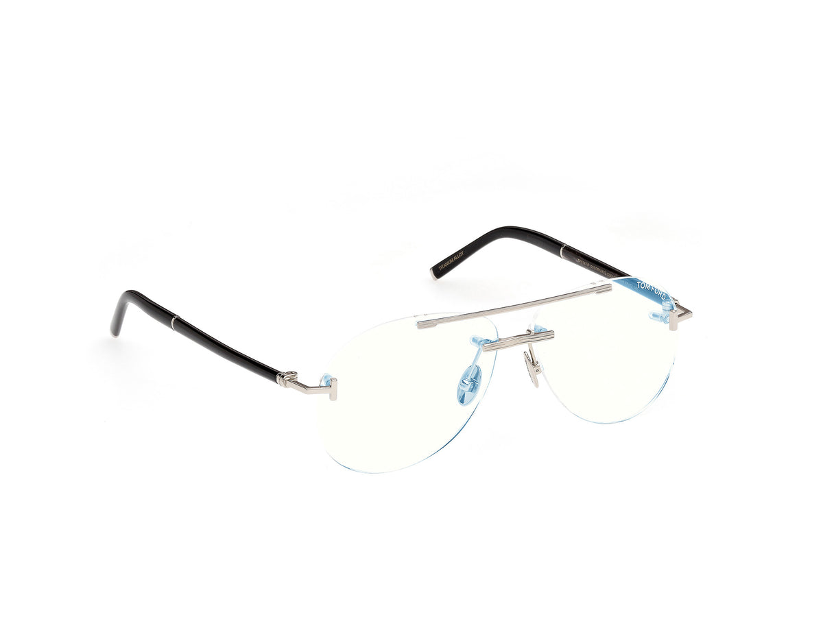 Tom Ford Private Collection TF6147 Shiny Palladium / Black Horn