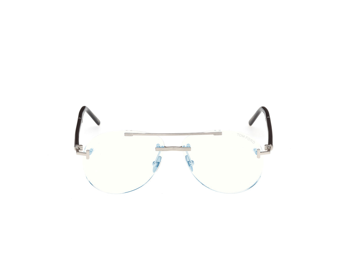 Tom Ford Private Collection TF6147 Shiny Palladium / Black Horn