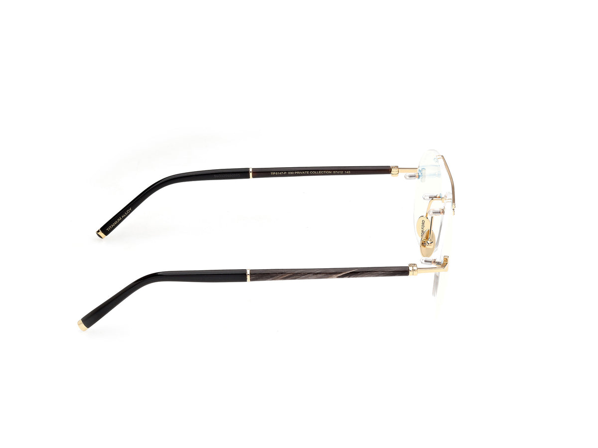 Tom Ford Private Collection TF6147 Shiny Deep Gold / Black Horn
