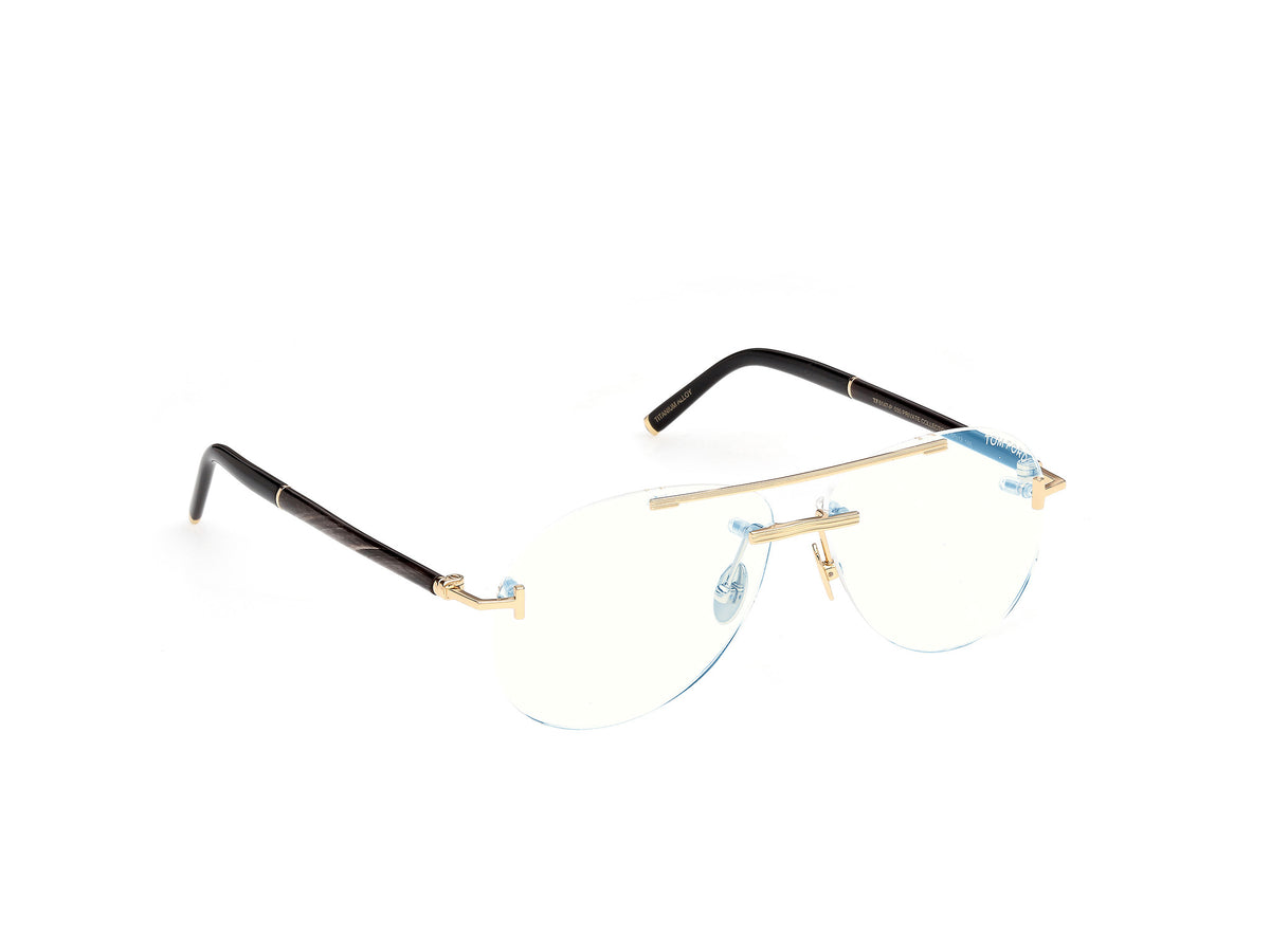 Tom Ford Private Collection TF6147 Shiny Deep Gold / Black Horn
